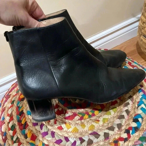 Tory Burch black leather heel  ankle boots - Picture 2 of 7